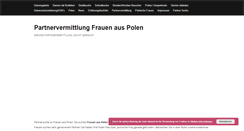 Desktop Screenshot of partnervermittlung-frauen-aus-polen.de
