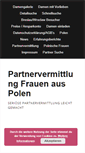 Mobile Screenshot of partnervermittlung-frauen-aus-polen.de