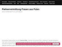 Tablet Screenshot of partnervermittlung-frauen-aus-polen.de